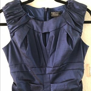 Ruched Taffeta Dress